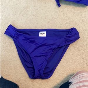 Blue swimsuit bottoms